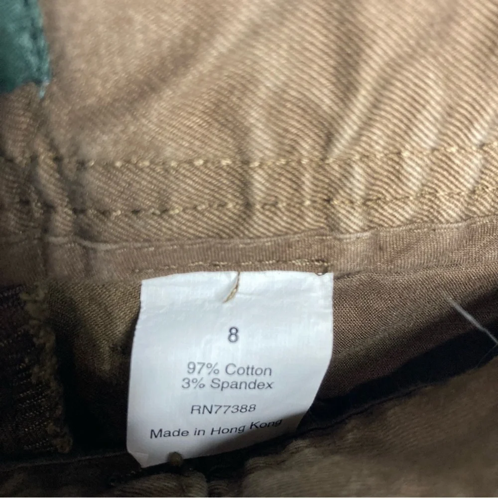 J. Crew City fit brown cropped‎ pants size 8